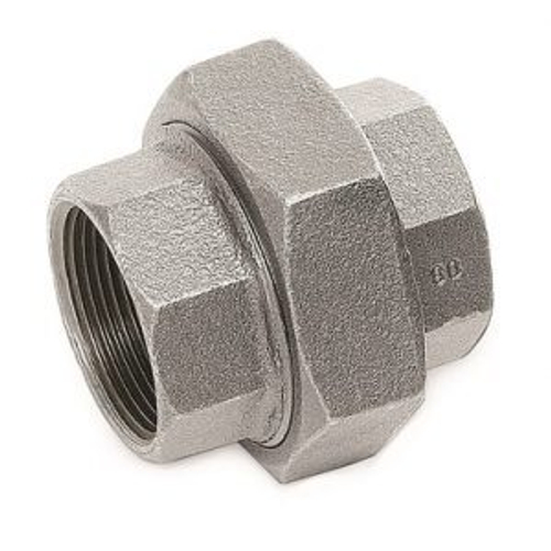 Соединитель чугунный оцинкованный разъёмный прямой "американка" внутренняя/внутренняя резьба