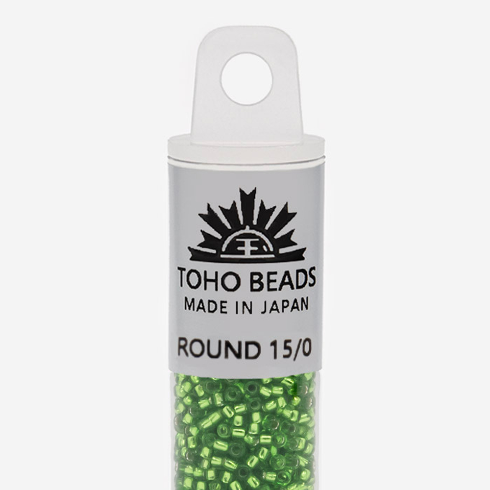 Японский бисер TOHO Round 15/0 (№27), с внутренним серебрением, прозрачный