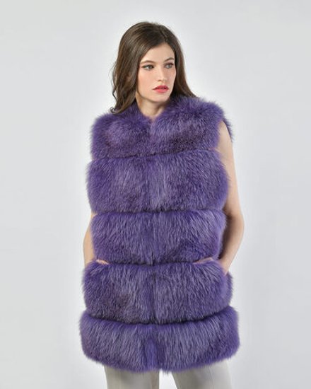 Жилет из меха лисы