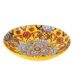 Тарелка "Arabesque" (желтый) 21*21*4,5см (min6) (транспортная упаковка)