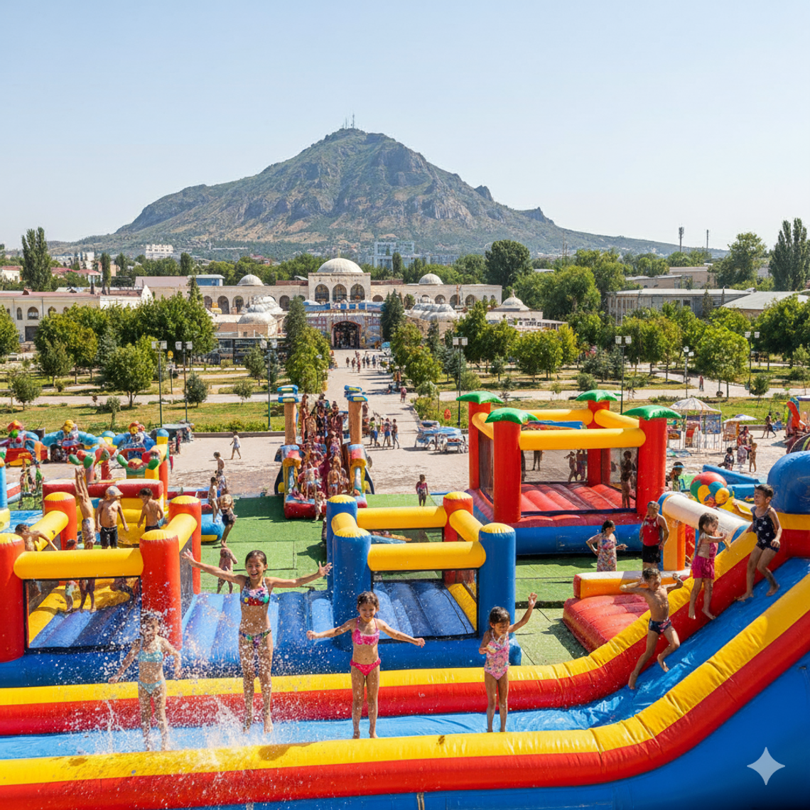 Батут купить в Ош – Надувные аттракционы БатутМастер 🎪