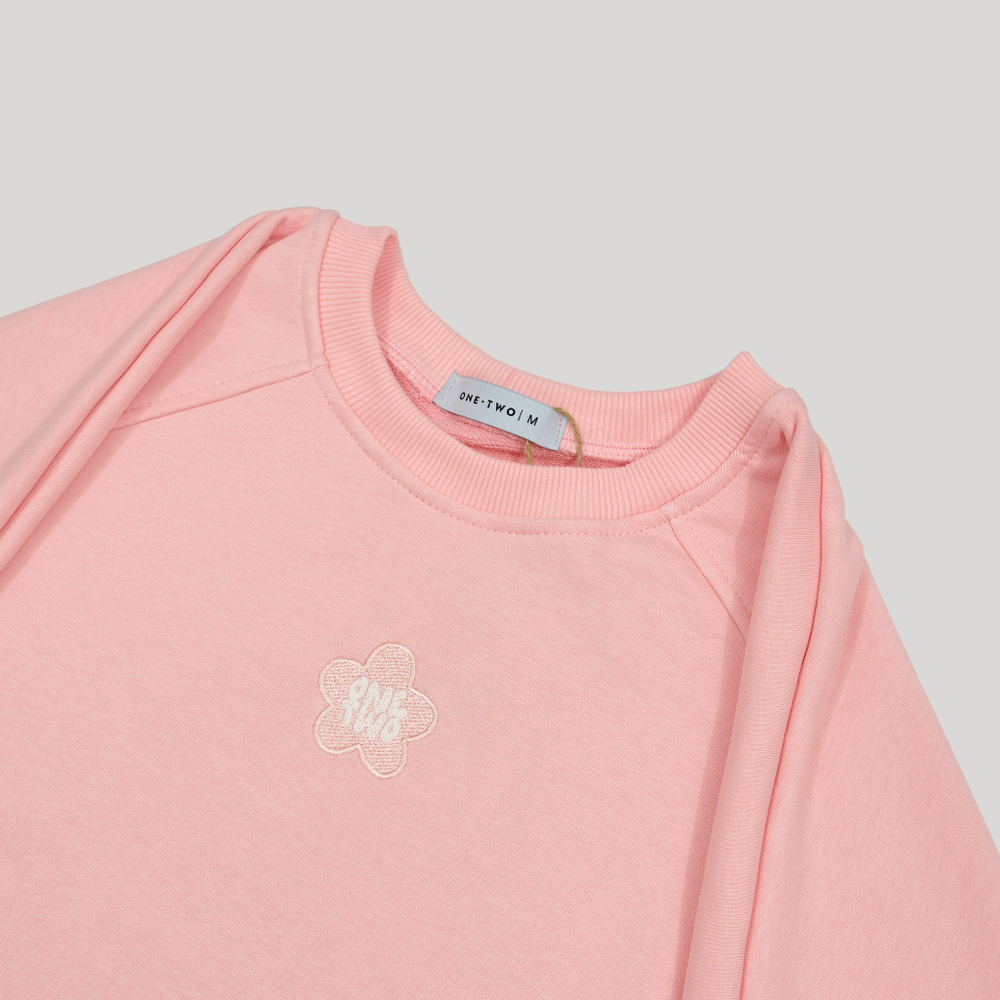 Raglan Sweatshirt LOGO Crystal Rose