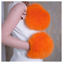 Митенки из меха «Полярная лисичка»