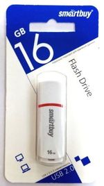Флеш-накопитель USB  16GB  Smart Buy  Paean  белый