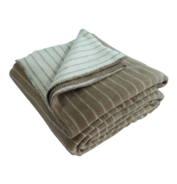 Плед 150х200 Zoeppritz Tender Pinstripe 840 коричневый Германия