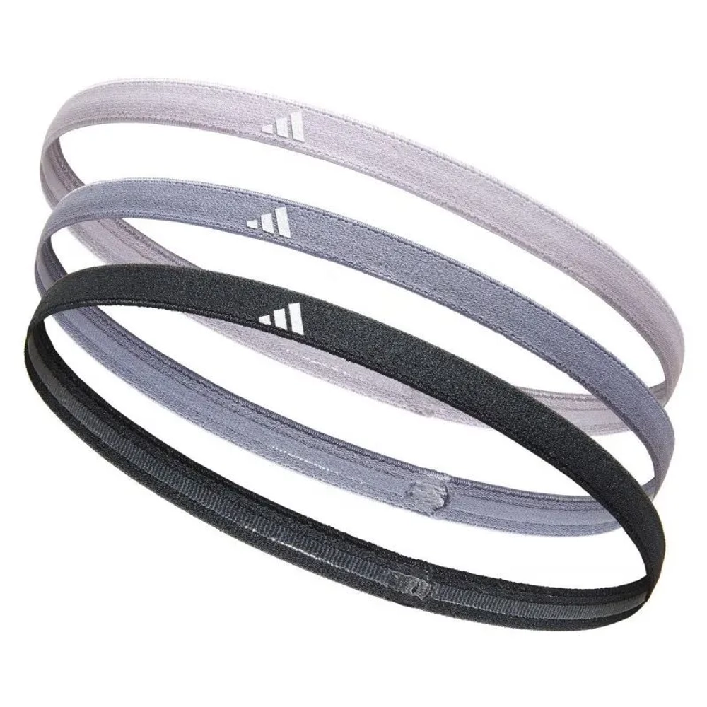 Повязка на голову Adidas Hairband 3P - silver dawn/violet/legend ink