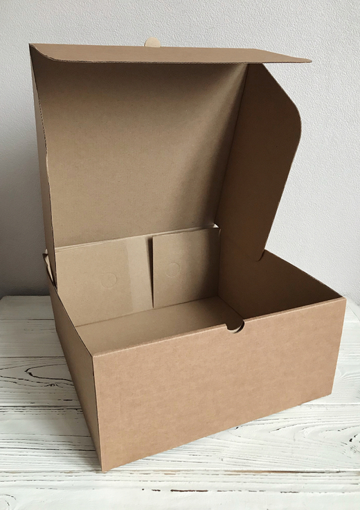 Коробка 28 х 28 х 13 см, бурая