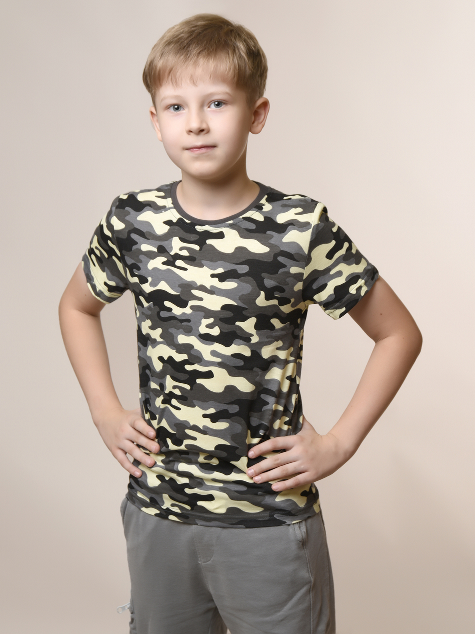 Футболка для мальчика камуфляжная