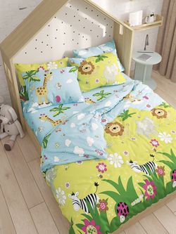 Простынь на резинке Сказка "Африка" 90х200 см