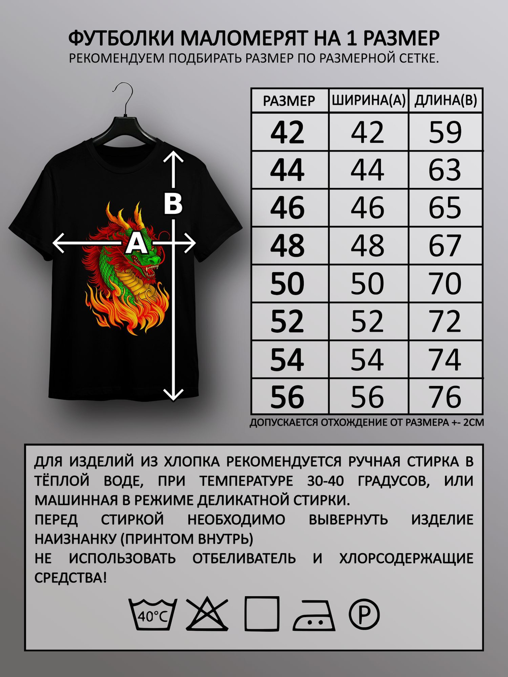 Футболка Рычащий дракон