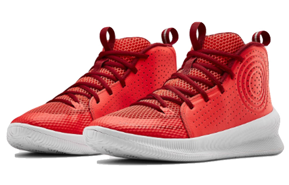 Under Armour Jet comfortable and versatile shock absorption high-top actual combat basketball shoes men's red