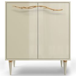 Комод Арт Колор Классик Голд с 2 полками Серый шелк