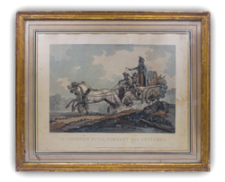 Дебюкур Филибер-Луи. Русский курьер, развозящий депеши. Бумага, акватинта. 1813-1814 гг.