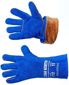 Краги спилковые утепленные ЮТА НОРД K12 р.11