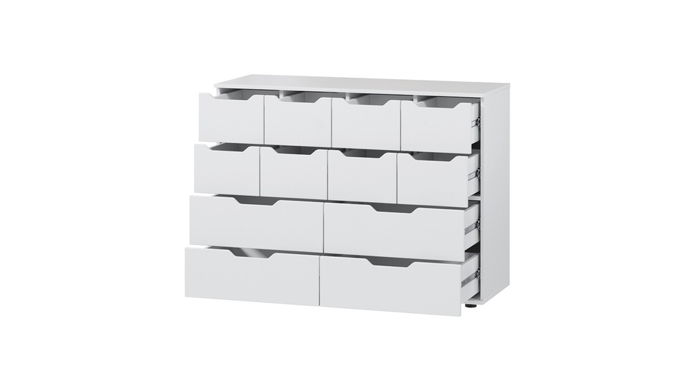 Комод Генри-15 IKEA (МДФ) Белый DM635-6 120*45*91 см,    Фиеста