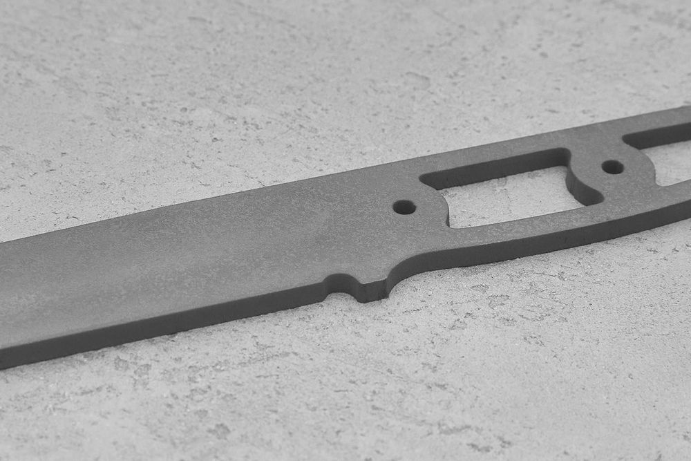 Заготовка для ножа, сталь CPM 3V 3,6мм. Модель "Бушкрафт-I" с клинком 115мм, ТО 62-63HRC