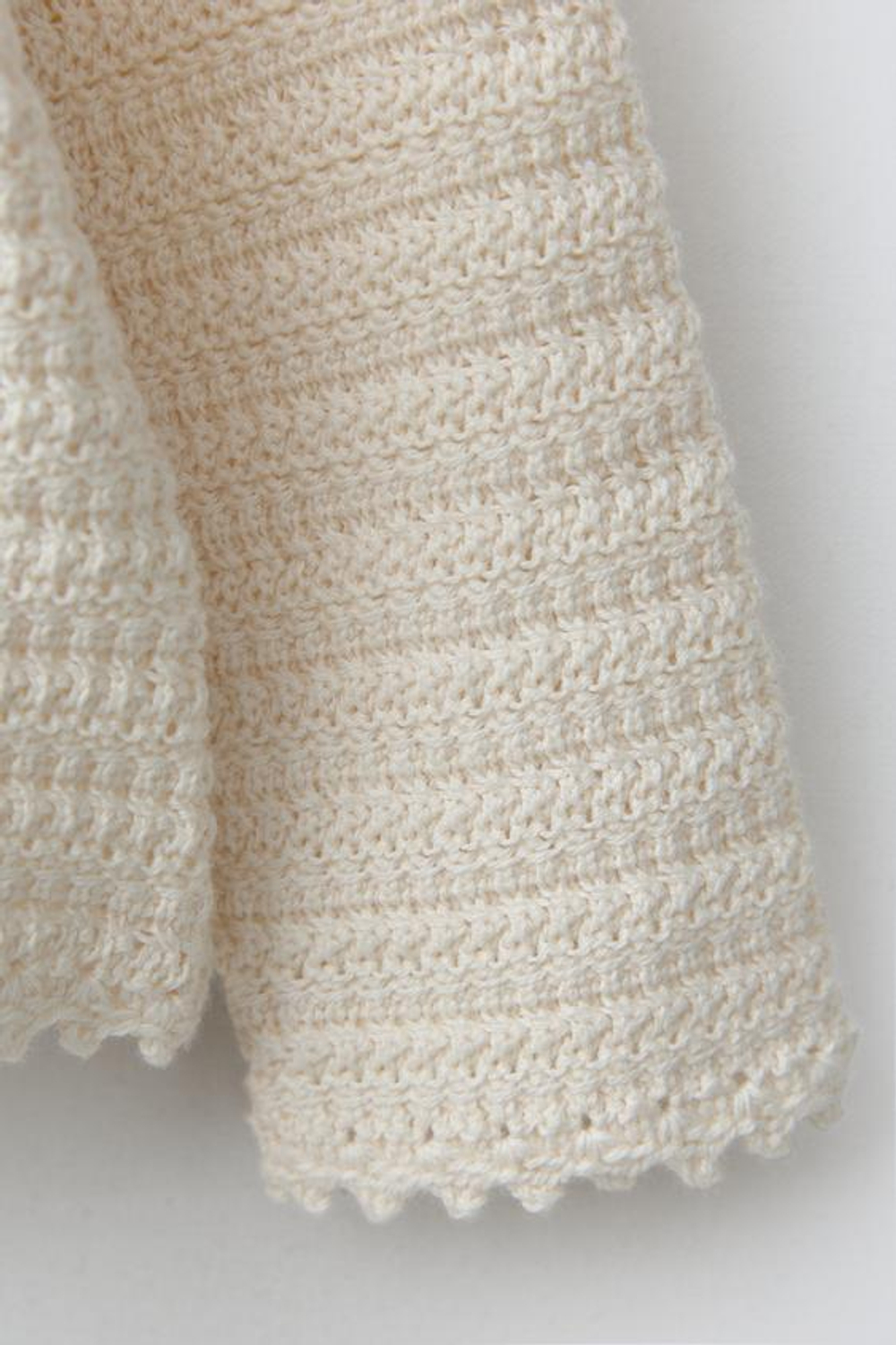 ZARA КАРДИГАН ИЗ РЕЛЬЕФНОЙ ТКАНИ, ЭКРЮ