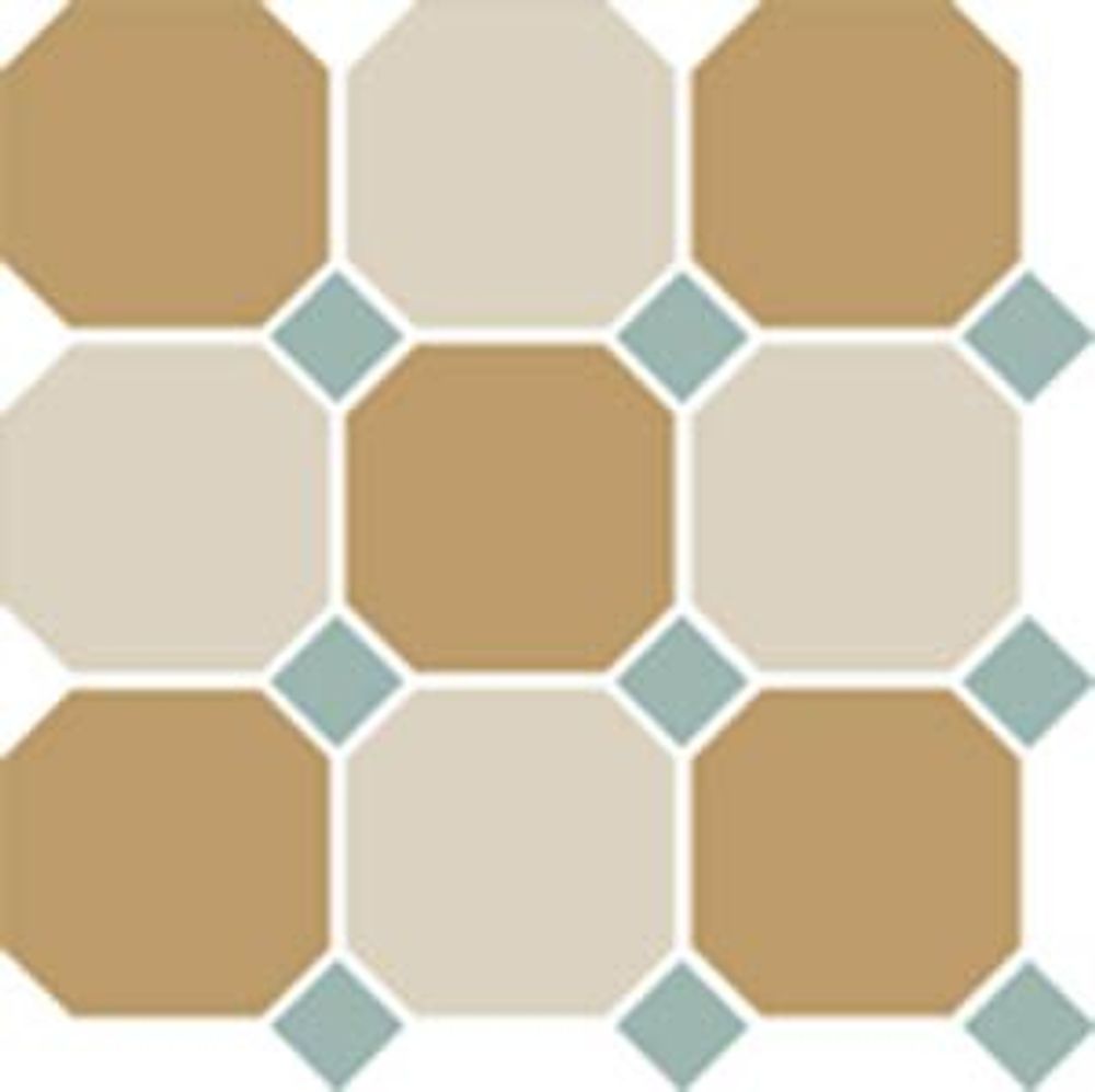Керамогранит 4420 OCT21+14-B Brick Red OCTAGON 20/Ochre Yellow 21 + Black 14 Dots