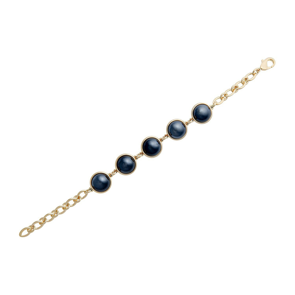 Браслет классический Possebon Pearl Black Agate C1362.4 BW/G