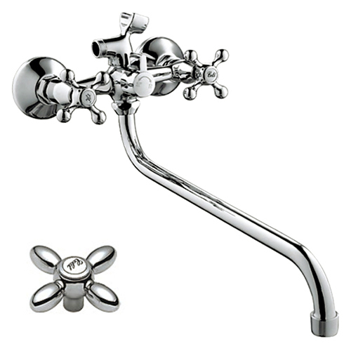 Смеситель для ванны и раковины 1/2 кер HB2227-2 HAIBA картридж перекл