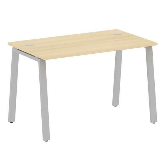 Metal System Стол письменный на А-образном м/к БА.СП-2 Акация Лорка/Металл Серый 1200*720*750