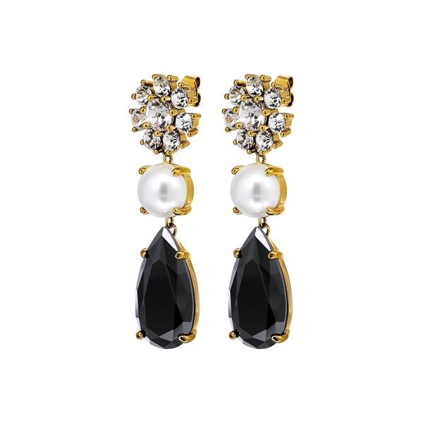 Серьги Dyrberg Kern MISIA SG BLACK / CRYSTAL 470094