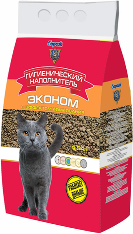 Барсик - Эконом с эффектом комкования 4,54л.