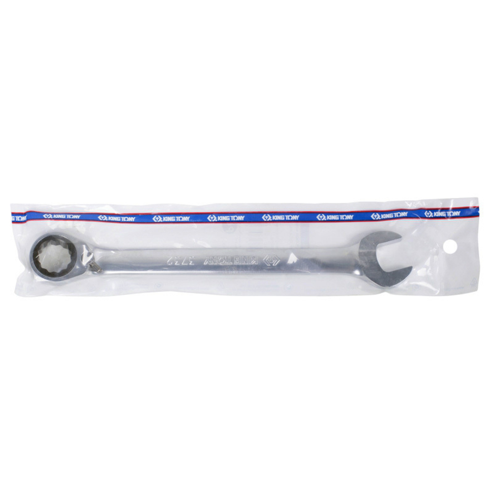 KING TONY (373219M) Ключ трещоточный комбинированный с флажковым переключением 19 мм