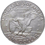 США 1 доллар (dollar) 1974 D ''Эйзенхауэр'' (XF)