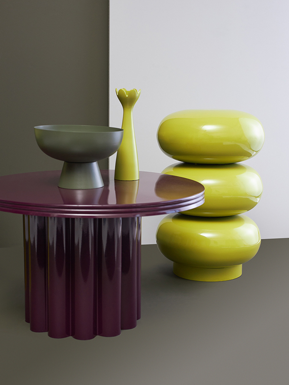 Столик кофейный vivlend, D57 см, ночная слива