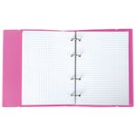 Тетрадь на кольцах А5 (175х220 мм), 120 л., пластиковая обложка, клетка, с фиксирующей резинкой, BRAUBERG, розовая, 403572
