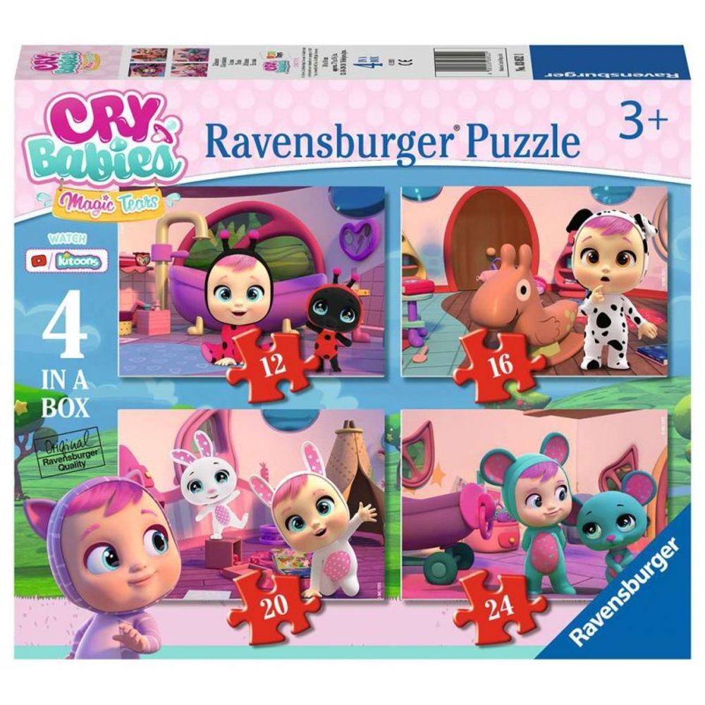 Ravensburger - Пазл Край Бэбис Cry Babies Magic Tears 4в1 12/16/20/24 шт. 030521