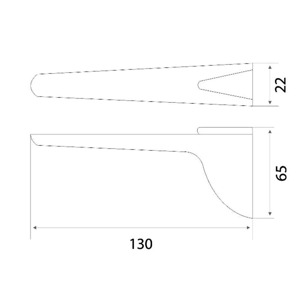 Комплект креплений для полки, бронза, Trodos, ZY-156, 304082