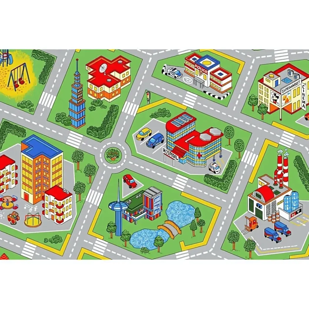 Ковер детский 1*1,5 прямоугольный «Непоседа»