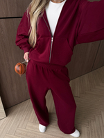 Костюм худи + брюки красный