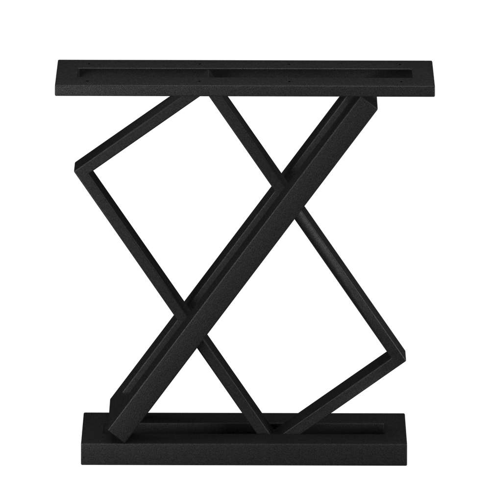 Подстолье №13, Z-образное, 60х12х70см, черное, п.т. 4х4/4х2см