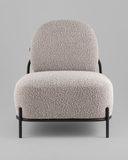 Кресло Стоун new ткань букле серо-бежевый