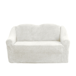 Чехол Велсофт на 2-х местный диван, цвет Кремовый