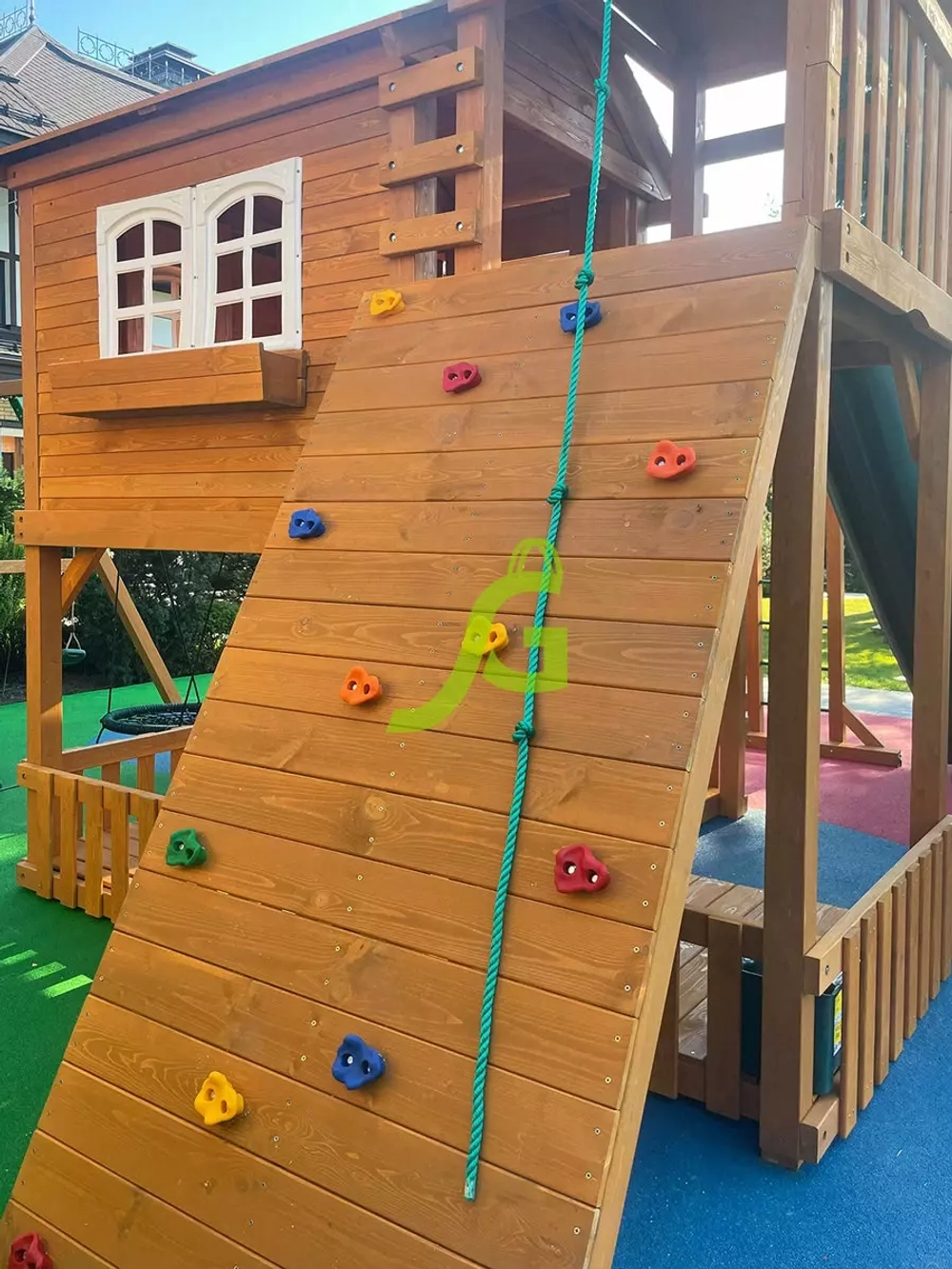 Детская деревянная площадка "Домик 5"