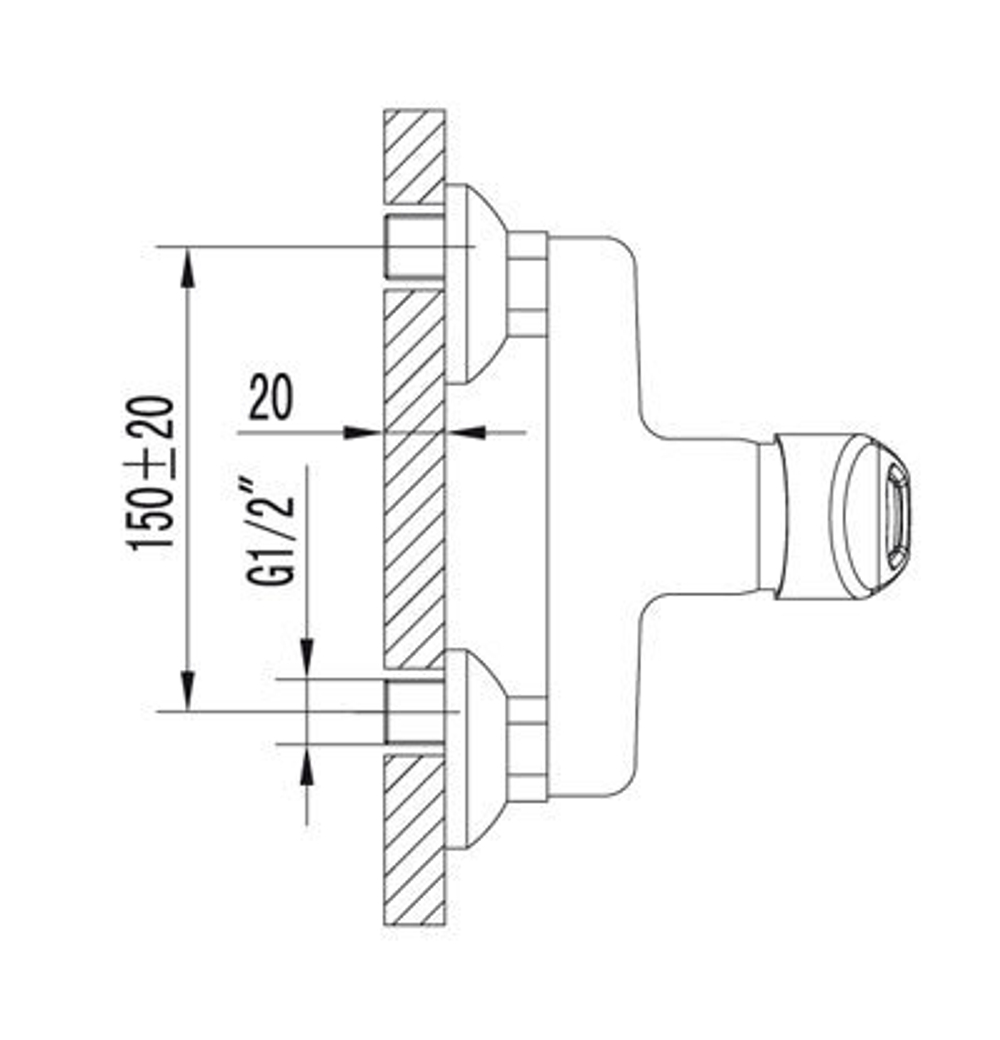 Смеситель для душа LEMARK LUNA – LM4103C