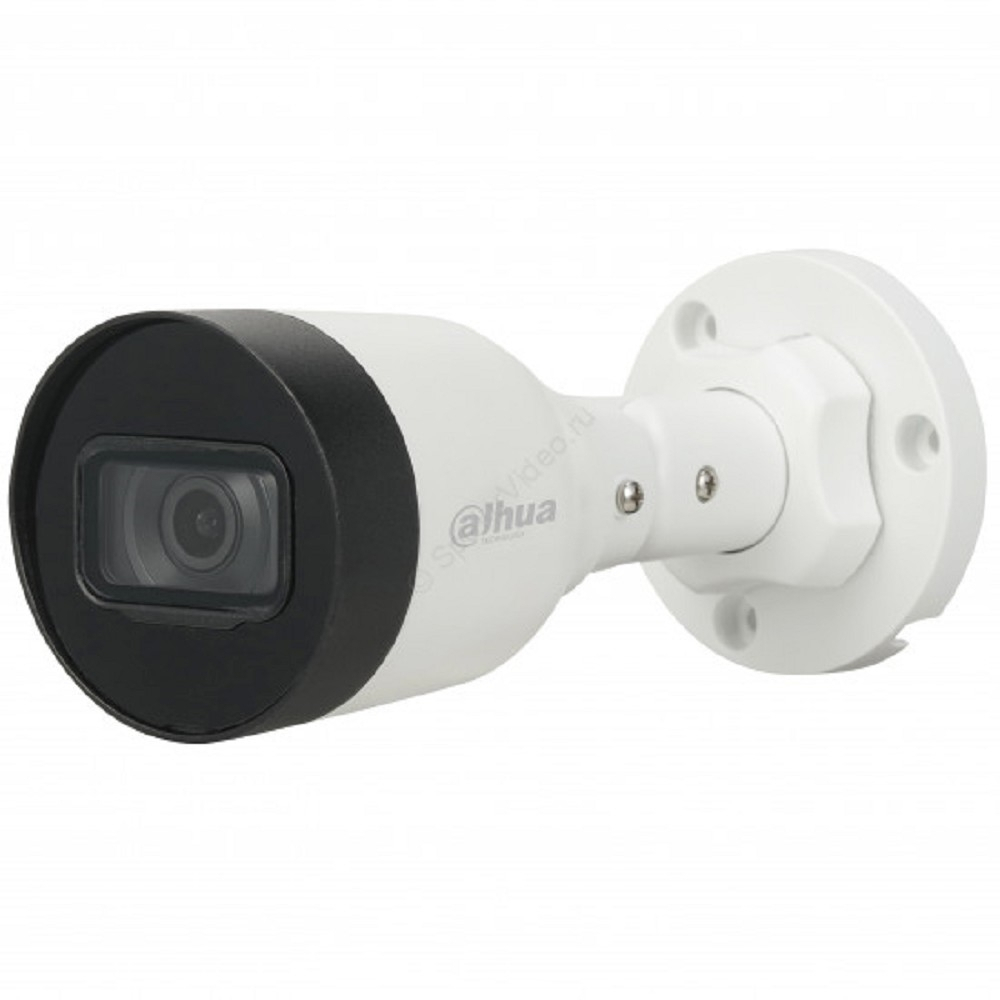 DAHUA DH-IPC-HFW1431S1P-0360B-S6 Уличная цилиндрическая IP-видеокамера 4Мп, 1/2.9” CMOS, объектив 3.6мм, обнаружение людей, ИК 30м, IP67, металл/пластик