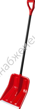 ЗУБР УРАЛ, ширина 400 мм, пластиковая, со стальной планкой, эргономичный алюминиевый черенок, V-ручка, снеговая лопата (39927)