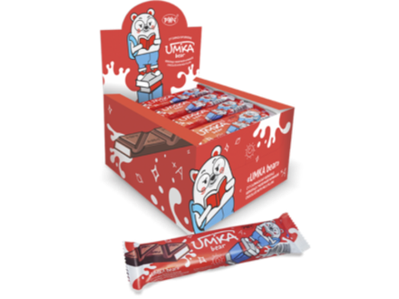 Шок.с молочной начинкой Umka bear 40 гр