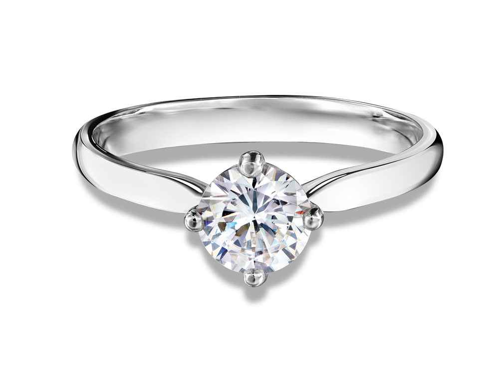 Помолвочное кольцо с бриллиантом