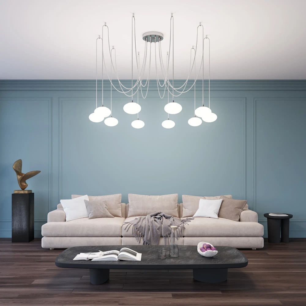 Citilux ATMAN SMART CL226A091 LED RGB Умная подвесная люстра Матовый Хром