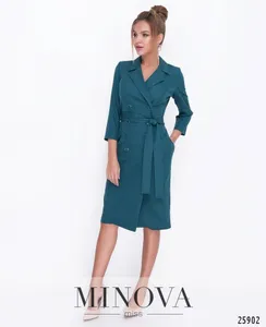 Платье 1116-темно-зеленый Minova