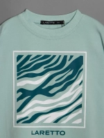 Летний костюм для девочки с леггинсами