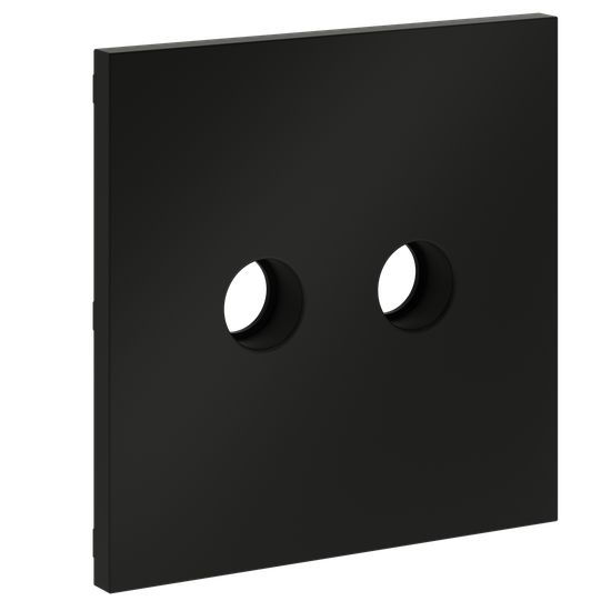 Накладка для розетки телевизионной оконечной TV+SAT, S70 (черный матовый)