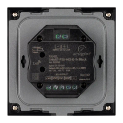 Панель SMART-P20-MIX-G-IN Black (12-24V, 4x3A, Rotary, 2.4G) (Arlight, IP20 Пластик, 5 лет) 033762