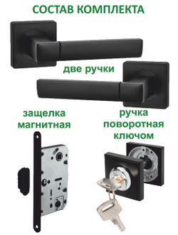 Дверная ручка межкомнатная с замком
